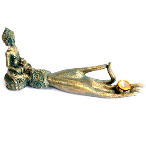 Antik Stílusú Buddha - Kéz-Füstölő Állvány