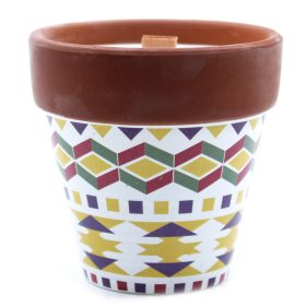 Aromaterápiás Szójagyertya Fa Kanóccal - Muskátli/210g