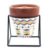 Aromaterápiás Szójagyertya Fa Kanóccal - Muskátli/210g