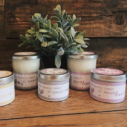 Szójagyertya Fémdobozban- Windermere/200g, ajándékcsomagolás