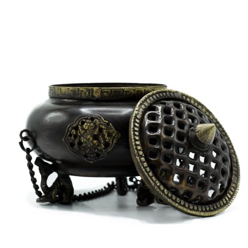 Nagy Réz Tibeti Égető - Négy Jelkép