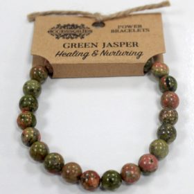 Energia karkötők- Zöld Jáspis