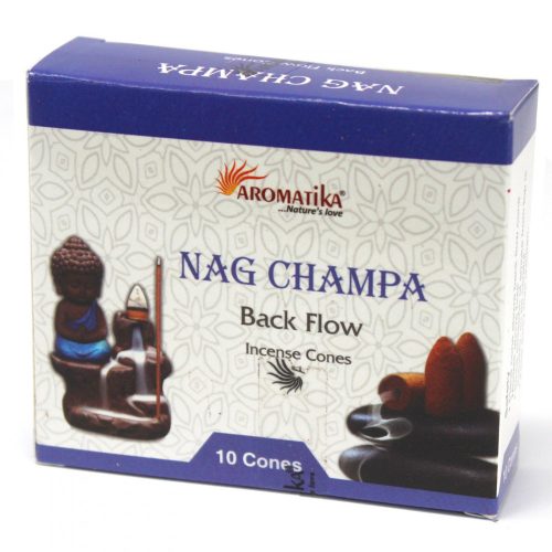 Aromatika  "Folyékony Füst"- Nag Champa - Backflow füstölő kúp