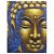 Buddha Festmény - Arany Arc & Lótusz Virág