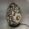 Boho Kagyló Lámpa - Barna Ovális - 20cm