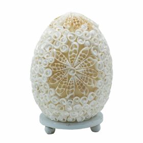 Boho Kagyló Lámpa - Vegyes, ováis - 15cm