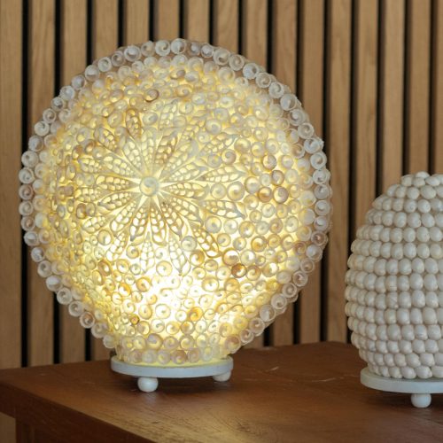 Boho Kagyló Lámpa - Vegyes - 30cm