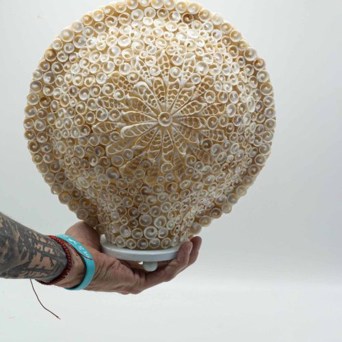 Boho Kagyló Lámpa - Vegyes - 30cm