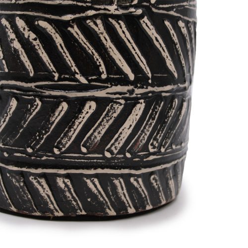 Kúpos Váza - Barna