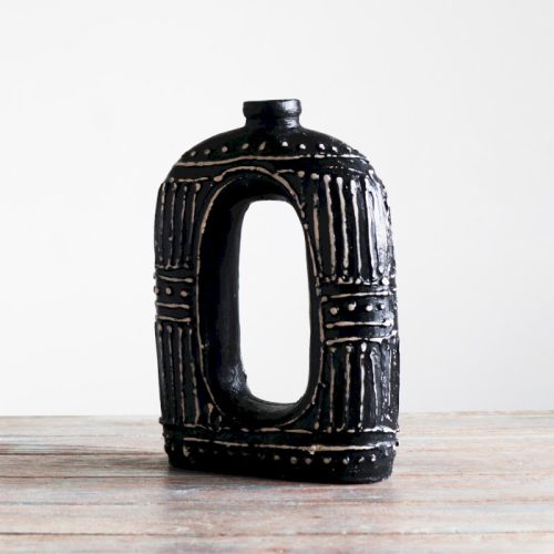 Ovális Váza - Barna 18cm