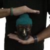 Nagy Klasszikus Bronz Buddha Fej