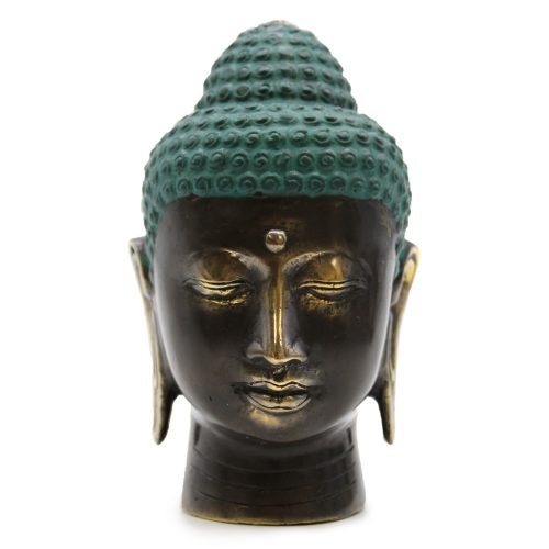 Nagy Antik Bronz Buddha Fej