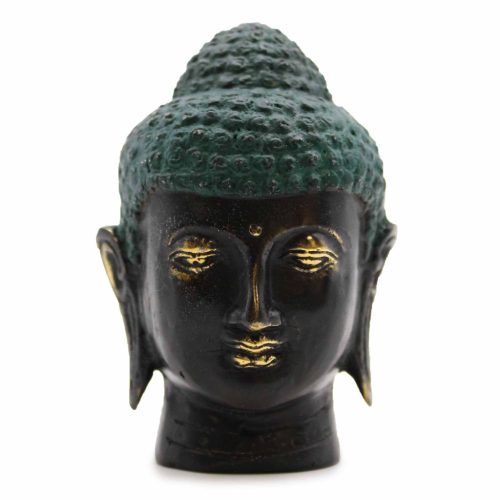 Közepes Antik Bronz Buddha Fej