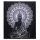 B&W Kettős Pamut Ágytakaró / Falidísz - Buddha