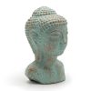 Buddha Fej  - Zöld és Bronz
