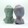 Buddha Fej  - Zöld és Bronz