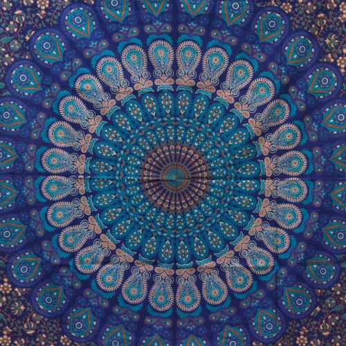 Kettős Pamut Ágytakaró / Falidísz - Klasszikus Mandala