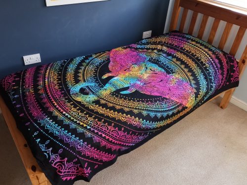 Egyes Pamut Ágytakaró / Falidísz - Elefánt Fej