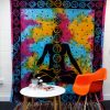 Egyes Pamut Ágytakaró / Falidísz - Chakra Buddha