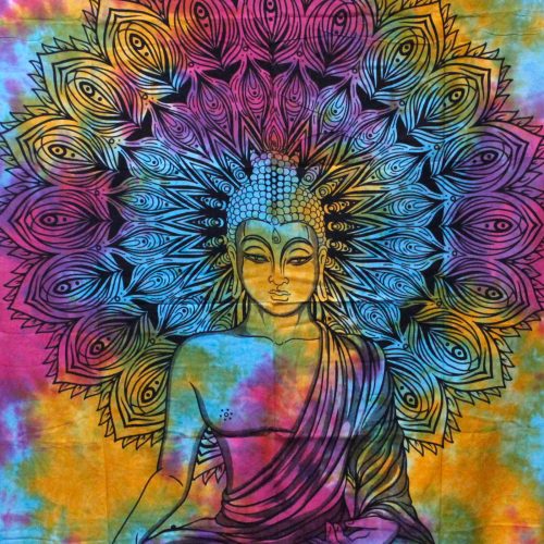 Kettős Pamut Ágytakaró / Falidísz - Békés Buddha