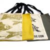 Nagy Kétoldalú Pamutvászon Táskák - 2x4oz - 38x42cm (2 minta)