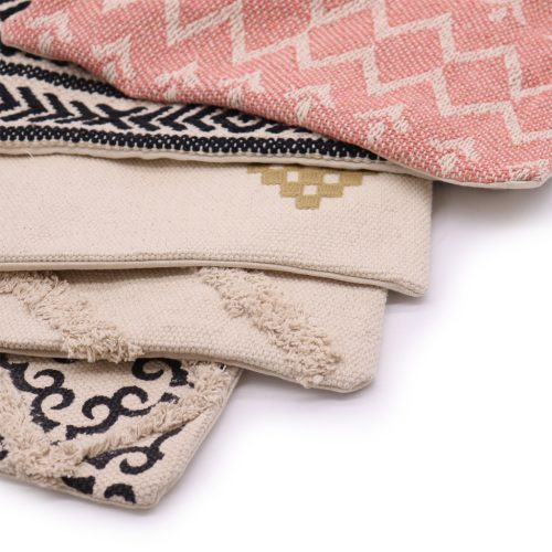 Klasszikus Párnahuzat - Rózsaszín Cikcakk - 40x40cm