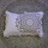 Lótusz Mandala Párnahuzat - 30x50cm - bronz