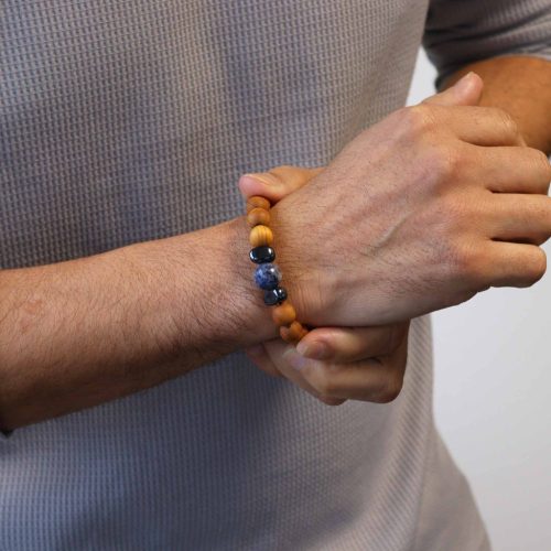 Cédrusfa Torok Chakra Karkötő Szodalittal