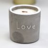 Közepes Beton Szójagyertya - Love - Füge és Fekete ribizli