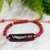 Kókusz Karkötők Szlogennel - Vegan