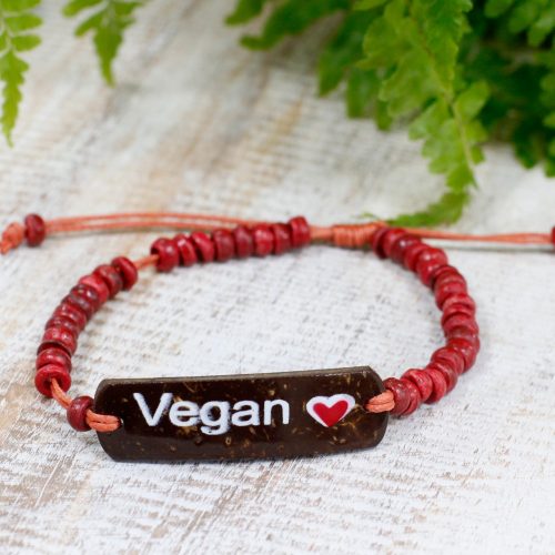 Kókusz Karkötők Szlogennel - Vegan