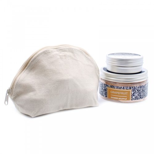 Natúr Pamutvászon Toalett Táska 10 oz - Kerekített