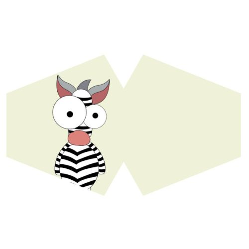 Mosható Gyermek Maszk- Bolondos Zebra (Gyermek)