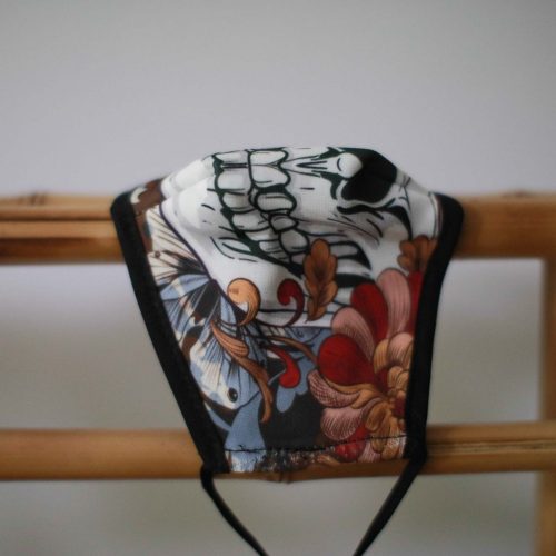 Mosható Gyermek Maszk- Színes Koponya (Gyermek)