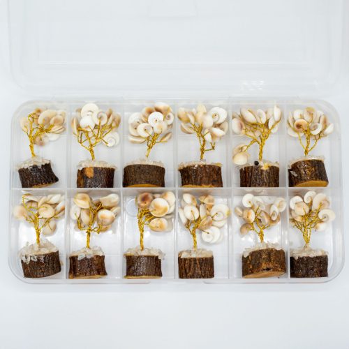 Kicsi Gomati Chakra Kő Fa (15 kő)