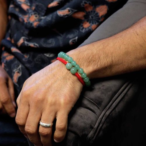 Kettős Ásvány Karkötő- Jádekő