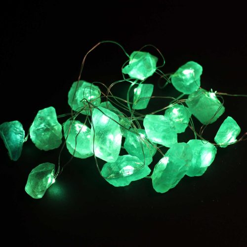 LED Fényfüzér Kristályokkal - Jade Kő