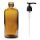 300ml Jantár Üveg Pumpával