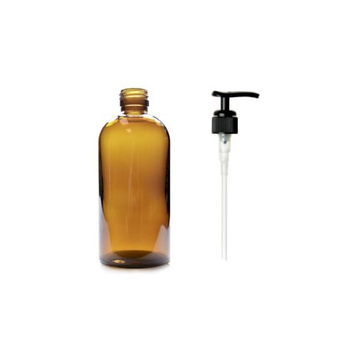 300ml Jantár Üveg Pumpával