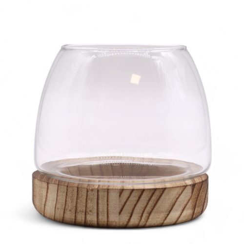 Kicsi Terrárium Natúr Tung Fával - 13x13cm