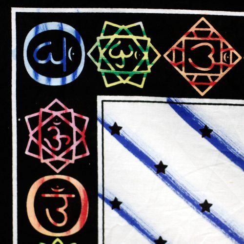 Kézi Festésű Pamut Falidísz - Chakra Buddha