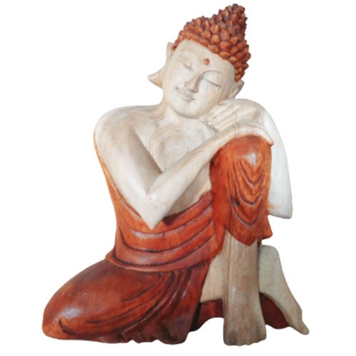 Kézműves Buddha Szobor-Gondolkozó-25cm