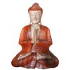 Kézműves Buddha Szobor-Üdvözlő-30cm