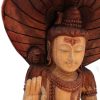 Kézműves Buddha Szobor - Shiva Kobrával - 50cm
