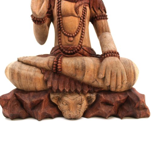 Kézműves Buddha Szobor - Shiva Kobrával - 50cm