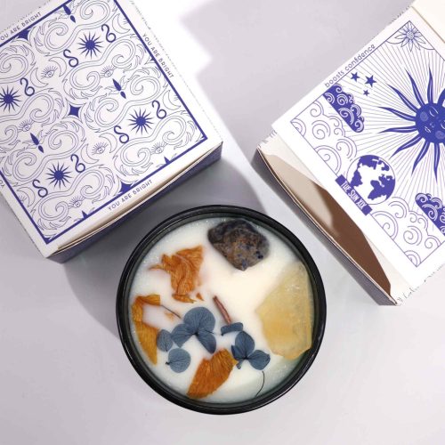 Hop Hare Kristály Gyertya Virágokkal - Trón