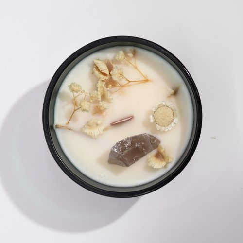 Hop Hare Kristály Gyertya Virágokkal - Oroszlán