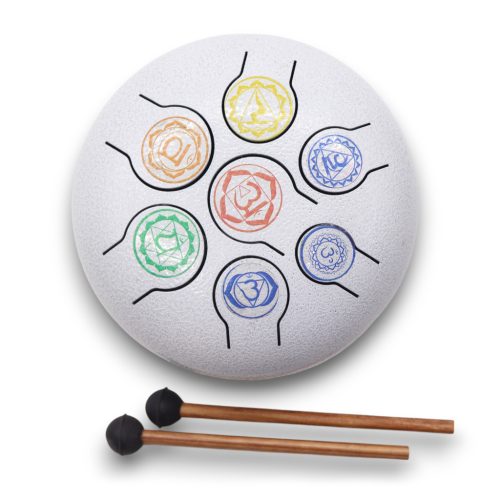 Acél Nyelv Dob - 7 Chakra - 18cm