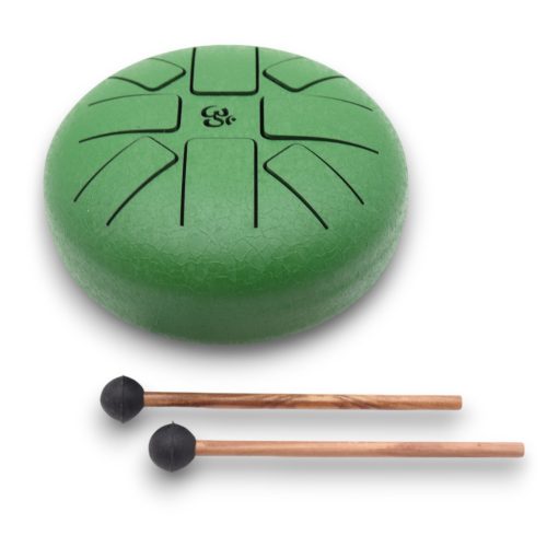 Acél Nyelv Dob - Zöld Om - 16cm