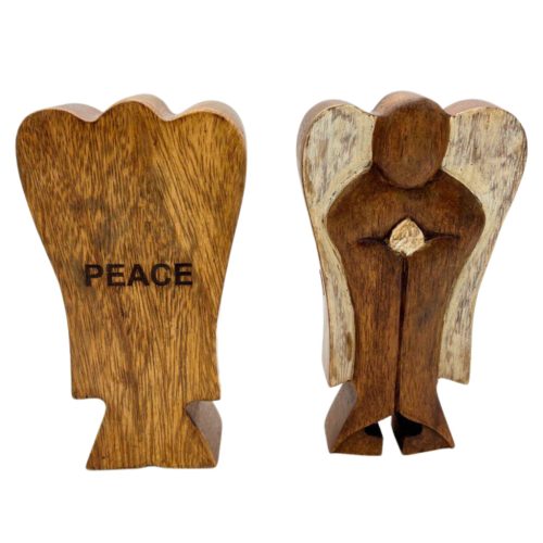 Hati-Hati Angyal Titokdoboz - Béke - 14cm